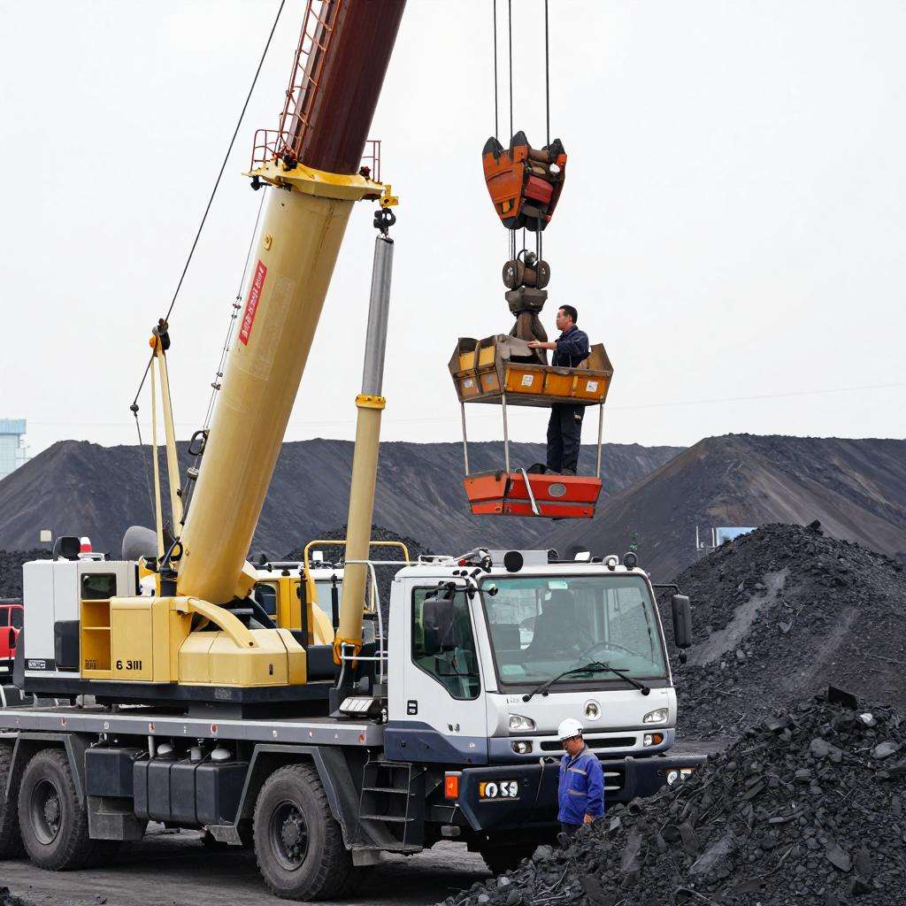 石煤机 QYS-6.3III 起重机