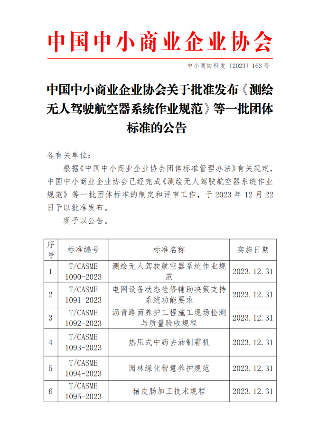 中国中小商业企业协会发布的45项标准12月31日实施