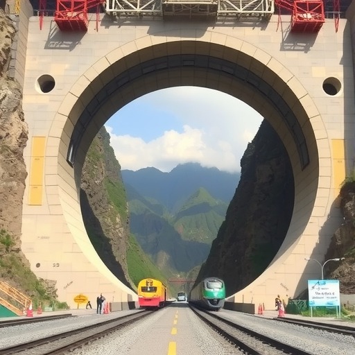 梅龙高铁全线最长隧道下黄田隧道实现贯通