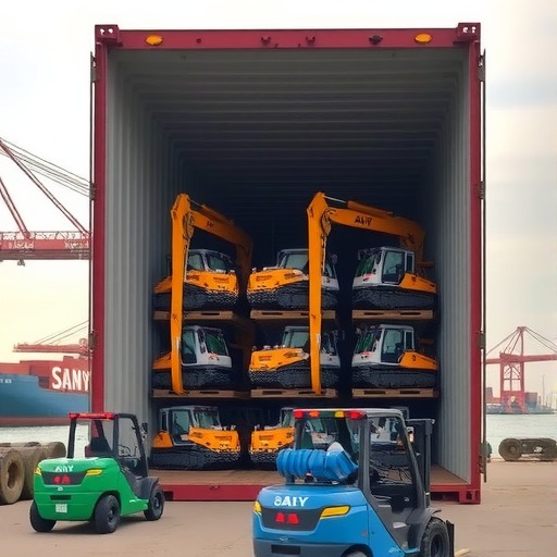 140台！三一装备满舱出海！