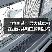 “中国造”最大球磨机在加纳共和国顺利进行吊装 “中国造”最大球磨机在加纳共和国顺利进行吊装