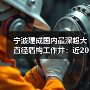宁波建成国内最深超大直径盾构工作井:近20层楼高 宁波建成国内最深超大直径盾构工作井:近20层楼高
