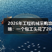 2026年工程机械采购攻略:一个包工头花了200万买来的教训 2026年工程机械采购攻略:一个包工头花了200万买来的教训