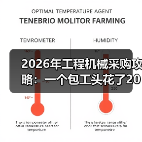 2026年工程机械采购攻略:一个包工头花了200万买来的教训 2026年工程机械采购攻略:一个包工头花了200万买来的教训