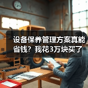 设备保养管理方案真能省钱？我花3万块买了个教训