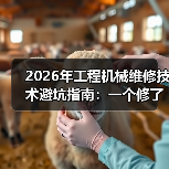 2026年工程机械维修技术避坑指南:一个修了8年挖机的老手自述 2026年工程机械维修技术避坑指南:一个修了8年挖机的老手自述
