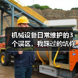 机械设备日常维护的3个误区，我踩过的坑你别再踩了