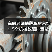 车间老师傅翻车后总结：5个机械故障排查技巧