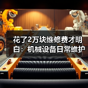 花了2万块维修费才明白:机械设备日常维护的真相 花了2万块维修费才明白:机械设备日常维护的真相
