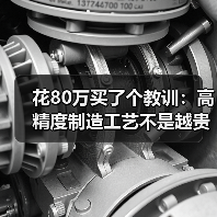 花80万买了个教训：高精度制造工艺不是越贵越好