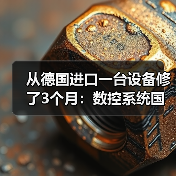 从德国进口一台设备修了3个月:数控系统国产化不是选择题 从德国进口一台设备修了3个月:数控系统国产化不是选择题