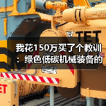 我花150万买了个教训:绿色低碳机械装备的水到底有多深? 我花150万买了个教训:绿色低碳机械装备的水到底有多深?