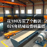 花180万买了个教训:2026年机械设备销量数据到底该怎么看? 花180万买了个教训:2026年机械设备销量数据到底该怎么看?