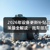 2026年设备更新补贴政策最全解读:我帮朋友多拿了40万补贴 2026年设备更新补贴政策最全解读:我帮朋友多拿了40万补贴