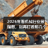 2026年看机械行业景气指数，别再盯着那几个老指标了