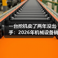 一台挖机卖了两年没出手：2026年机械设备销量数据给我的三个教训