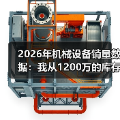 2026年机械设备销量数据：我从1200万的库存里悟出的3个真相