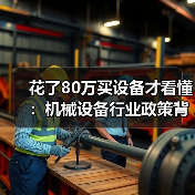 花了80万买设备才看懂：机械设备行业政策背后那点事