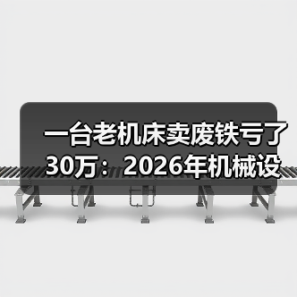 一台老机床卖废铁亏了30万：2026年机械设备行业前瞻