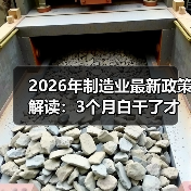 2026年制造业最新政策解读:3个月白干了才发现理解错了 2026年制造业最新政策解读:3个月白干了才发现理解错了