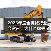 2026年最全机械行业展会资讯:为什么你去了也是白去? 2026年最全机械行业展会资讯:为什么你去了也是白去?