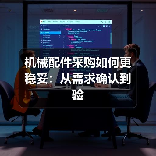 机械配件采购如何更稳妥：从需求确认到验收的实用指南