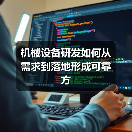 机械设备研发如何从需求到落地形成可靠方案 机械设备研发如何从需求到落地形成可靠方案