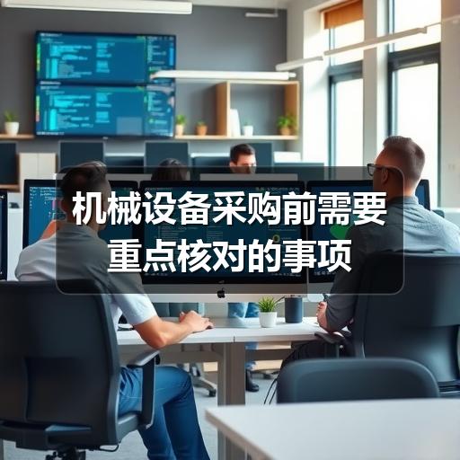 机械设备采购前需要重点核对的事项 机械设备采购前需要重点核对的事项