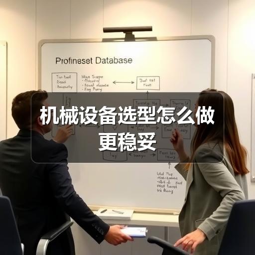 机械设备选型怎么做更稳妥 机械设备选型怎么做更稳妥