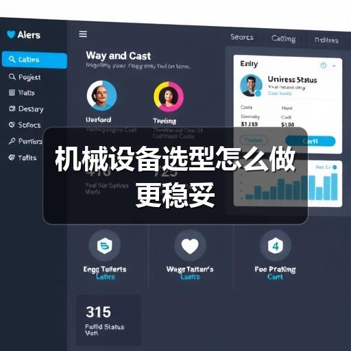机械设备选型怎么做更稳妥 机械设备选型怎么做更稳妥