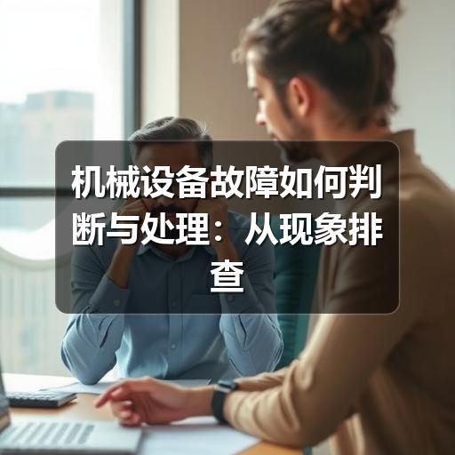 机械设备故障如何判断与处理:从现象排查到维护预防 机械设备故障如何判断与处理:从现象排查到维护预防