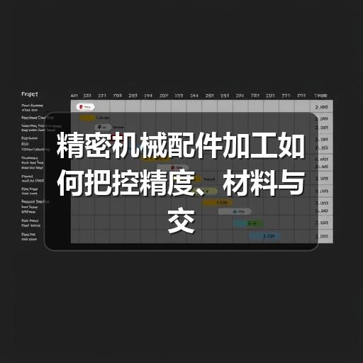 精密机械配件加工如何把控精度、材料与交付质量 精密机械配件加工如何把控精度、材料与交付质量