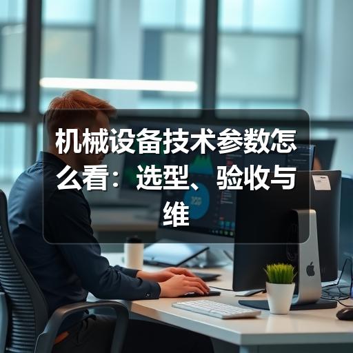 机械设备技术参数怎么看:选型、验收与维护中的实用判断方法 机械设备技术参数怎么看:选型、验收与维护中的实用判断方法
